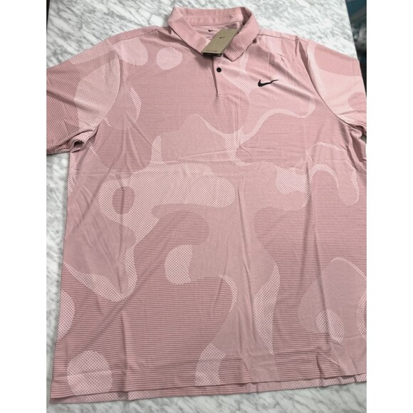 Nike Dri-Fit ADV Tour Camo textured DR5312 618 Polo Golf Shirt Men's XXL NEW - Picture 1 of 11